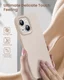 Apple iPhone 14 Hoesje Siliconen Back Cover Roze afbeelding 3