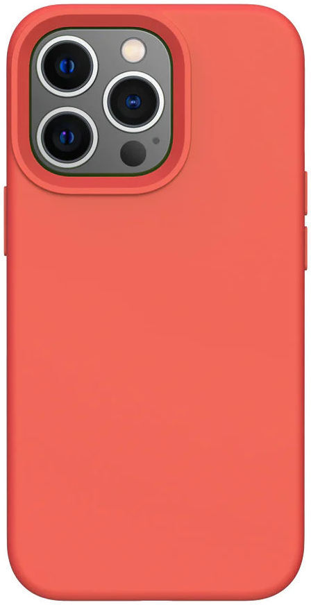 Apple iPhone 14 Pro Hoesje Siliconen Back Cover Rood afbeelding 2