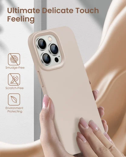 Apple iPhone 14 Pro Hoesje Siliconen Back Cover Roze afbeelding 4