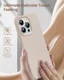 Apple iPhone 14 Pro Hoesje Siliconen Back Cover Roze afbeelding 4