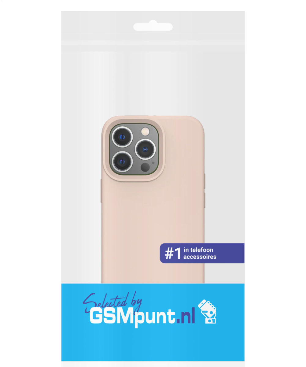 Apple iPhone 14 Pro Hoesje Siliconen Back Cover Roze afbeelding 7