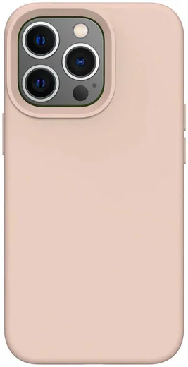 Apple iPhone 14 Pro Hoesje Siliconen Back Cover Roze afbeelding 2
