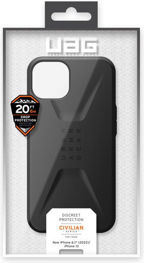 Urban Armor Gear Civilian Apple iPhone 14 Hoesje Back Cover Zwart afbeelding 16