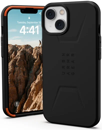 Urban Armor Gear Civilian Apple iPhone 14 Hoesje MagSafe Zwart afbeelding 1