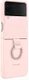 Origineel Samsung Galaxy Z Flip 4 Hoesje Silicone Cover met Ring Roze afbeelding 1