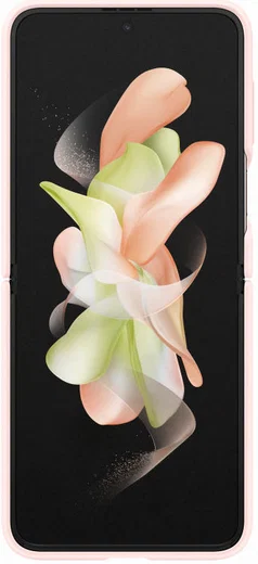 Origineel Samsung Galaxy Z Flip 4 Hoesje Silicone Cover met Ring Roze afbeelding 2