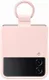 Origineel Samsung Galaxy Z Flip 4 Hoesje Silicone Cover met Ring Roze afbeelding 3
