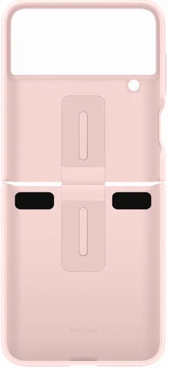 Origineel Samsung Galaxy Z Flip 4 Hoesje Silicone Cover met Ring Roze afbeelding 5