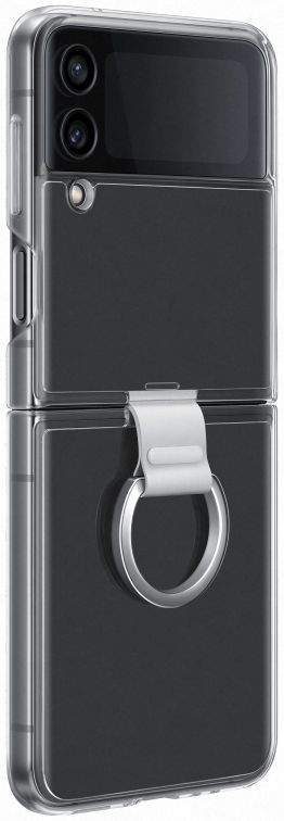 Origineel Samsung Galaxy Z Flip 4 Hoesje Clear Cover Ring Transparant afbeelding 1
