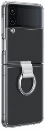 Origineel Samsung Galaxy Z Flip 4 Hoesje Clear Cover Ring Transparant afbeelding 1