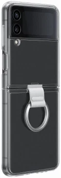 Origineel Samsung Galaxy Z Flip 4 Hoesje Clear Cover Ring Transparant