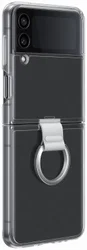 Origineel Samsung Galaxy Z Flip 4 Hoesje Clear Cover Ring Transparant afbeelding