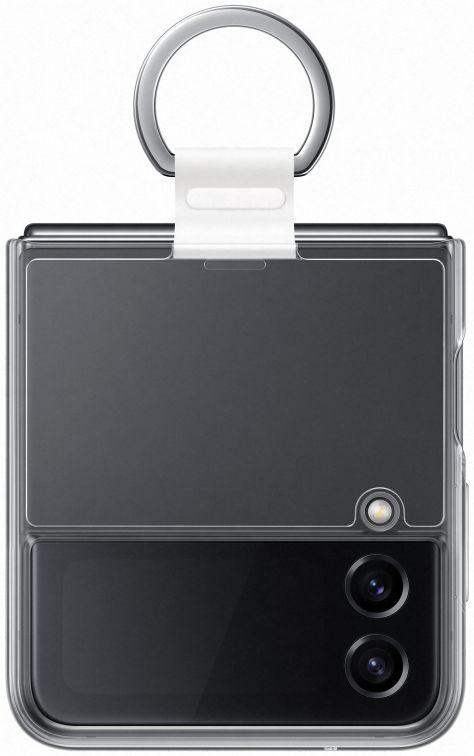 Origineel Samsung Galaxy Z Flip 4 Hoesje Clear Cover Ring Transparant afbeelding 3