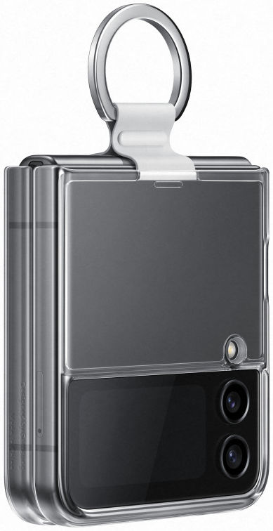 Origineel Samsung Galaxy Z Flip 4 Hoesje Clear Cover Ring Transparant afbeelding 4