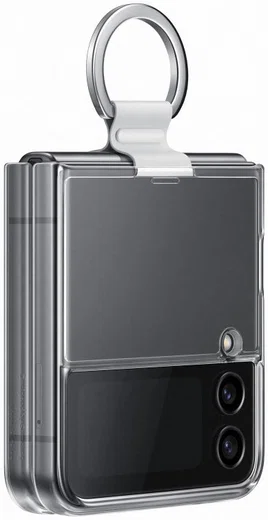 Origineel Samsung Galaxy Z Flip 4 Hoesje Clear Cover Ring Transparant afbeelding 4