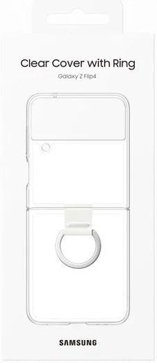 Origineel Samsung Galaxy Z Flip 4 Hoesje Clear Cover Ring Transparant afbeelding 7
