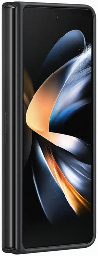 Origineel Samsung Galaxy Z Fold 4 Hoesje Leather Cover Zwart afbeelding 5