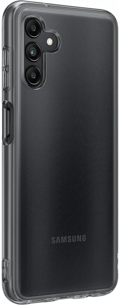 Origineel Samsung Galaxy A04s Hoesje Soft Clear Cover Zwart afbeelding 2