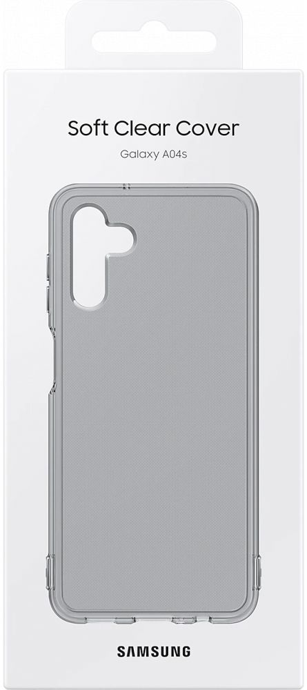 Origineel Samsung Galaxy A04s Hoesje Soft Clear Cover Zwart afbeelding 6