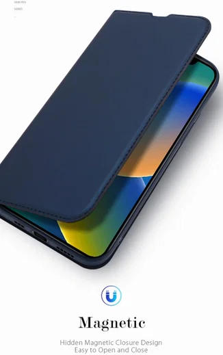 Dux Ducis Skin Pro Series Apple iPhone 14 Hoesje Portemonnee Goud afbeelding 8
