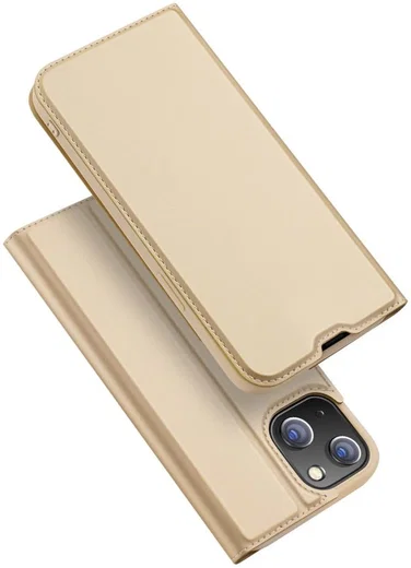 Dux Ducis Skin Pro Series Apple iPhone 14 Hoesje Portemonnee Goud afbeelding 1