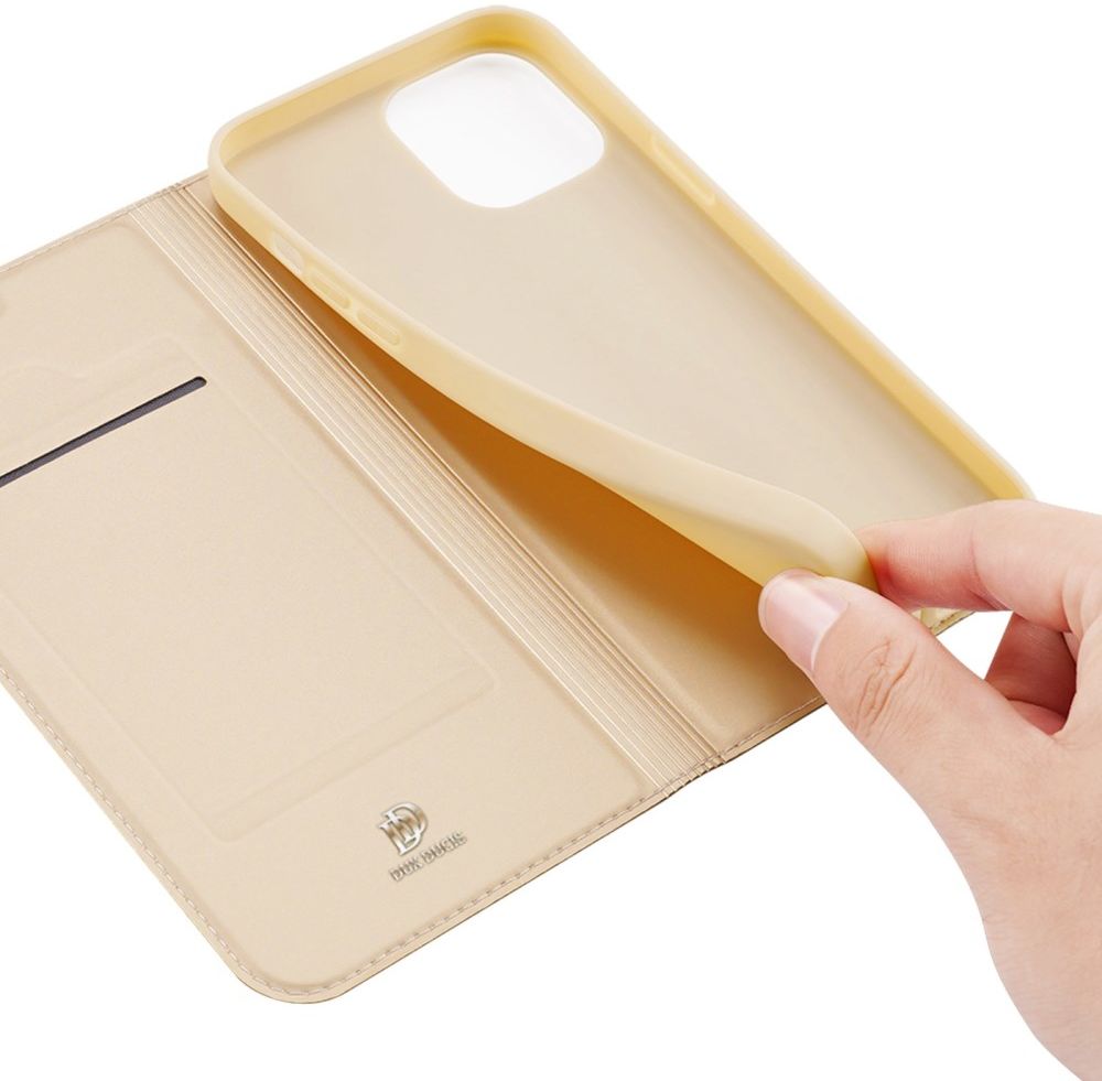 Dux Ducis Skin Pro Series Apple iPhone 14 Hoesje Portemonnee Goud afbeelding 4
