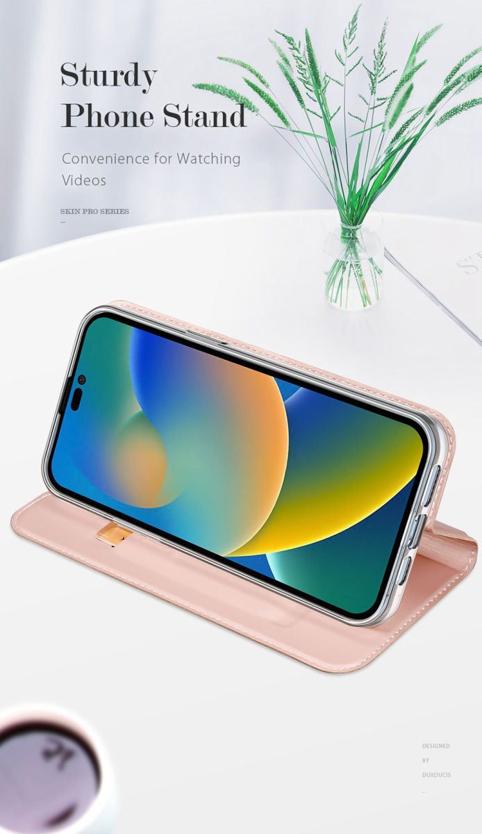 Dux Ducis Skin Pro Series Apple iPhone 14 Pro Hoesje Portemonnee Zwart afbeelding 9