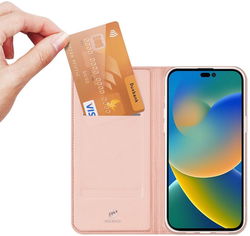 Dux Ducis Skin Pro Series Apple iPhone 14 Pro Max Hoesje Wallet Roze afbeelding