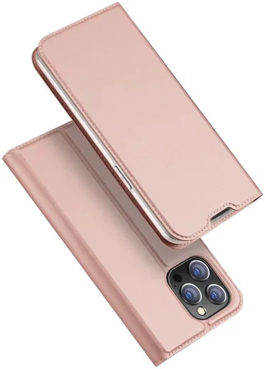 Dux Ducis Skin Pro Series Apple iPhone 14 Pro Max Hoesje Wallet Roze afbeelding 2