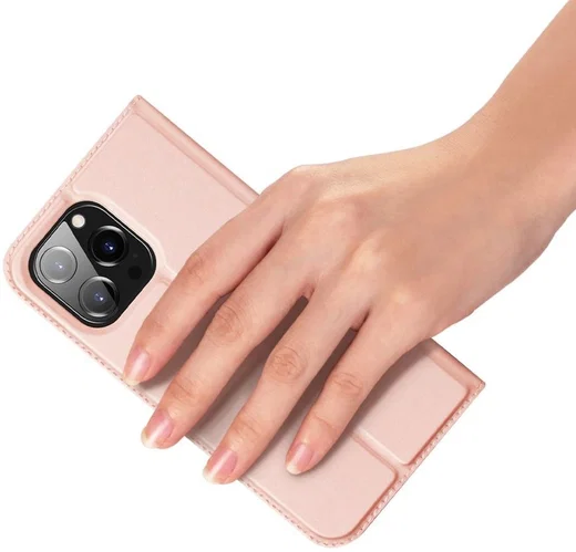 Dux Ducis Skin Pro Series Apple iPhone 14 Pro Max Hoesje Wallet Roze afbeelding 12