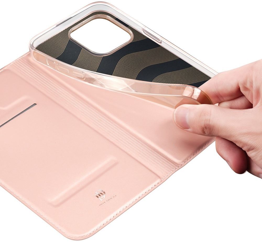 Dux Ducis Skin Pro Series Apple iPhone 14 Pro Max Hoesje Wallet Roze afbeelding 4