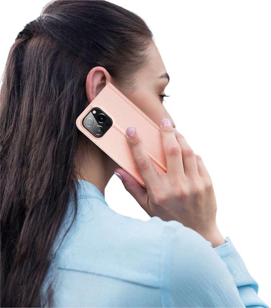 Dux Ducis Skin Pro Series Apple iPhone 14 Pro Max Hoesje Wallet Roze afbeelding 13