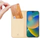 Dux Ducis Skin Pro Series Apple iPhone 14 Pro Max Hoesje Wallet Goud