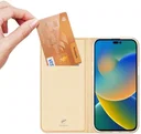 Dux Ducis Skin Pro Series Apple iPhone 14 Pro Max Hoesje Wallet Goud