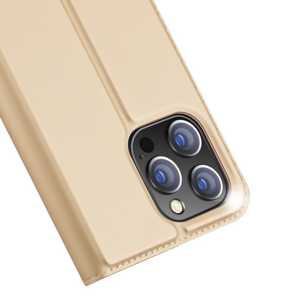 Dux Ducis Skin Pro Series Apple iPhone 14 Pro Max Hoesje Wallet Goud afbeelding 11