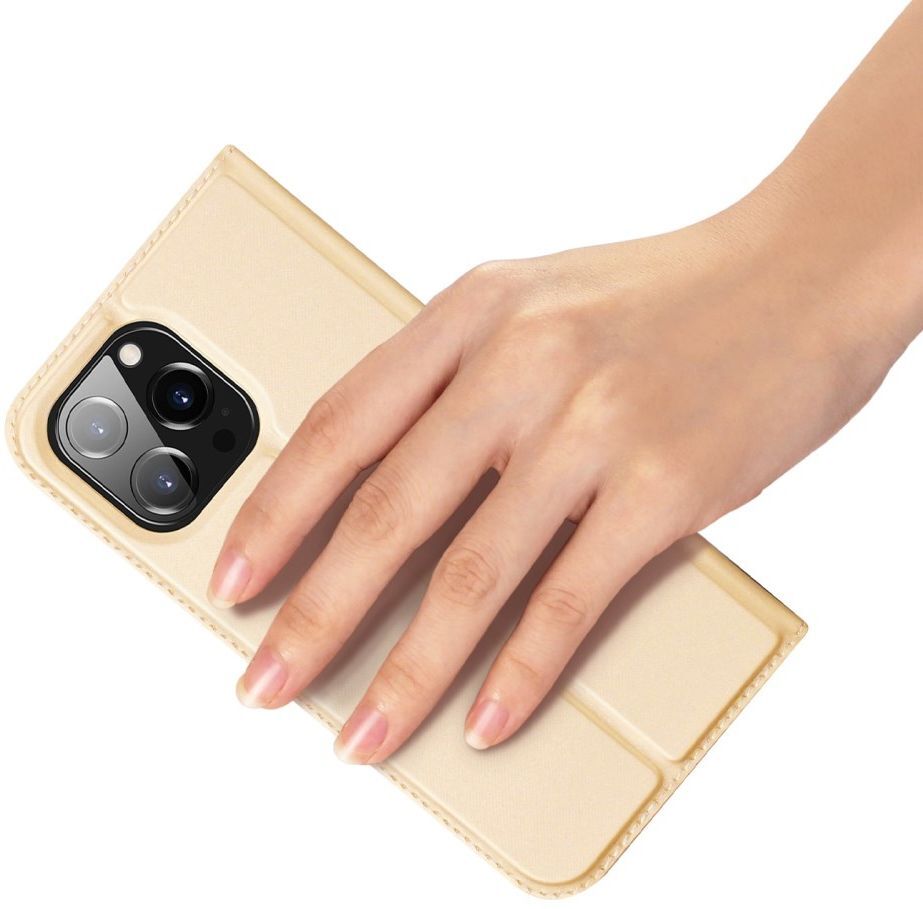 Dux Ducis Skin Pro Series Apple iPhone 14 Pro Max Hoesje Wallet Goud afbeelding 12