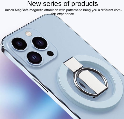 Magnetische MagSafe Ring Houder Standaard voor Vinger Wit afbeelding 5