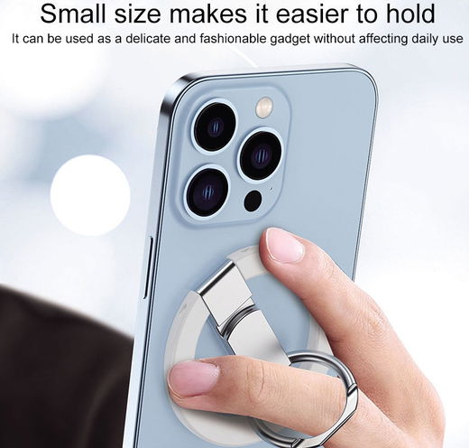 Magnetische MagSafe Ring Houder Standaard voor Vinger Wit afbeelding 6
