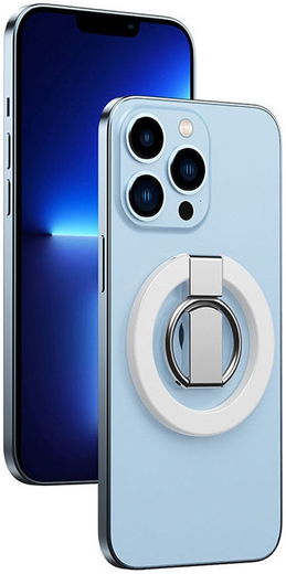 Magnetische MagSafe Ring Houder Standaard voor Vinger Wit afbeelding 1