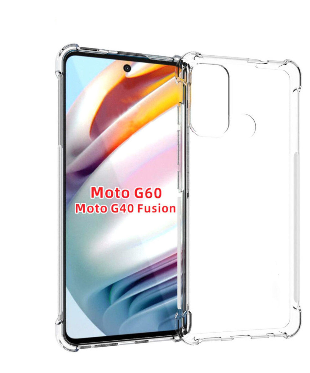 Motorola Moto G60 Hoesje Schokbestendig en Dun TPU Transparant afbeelding 1