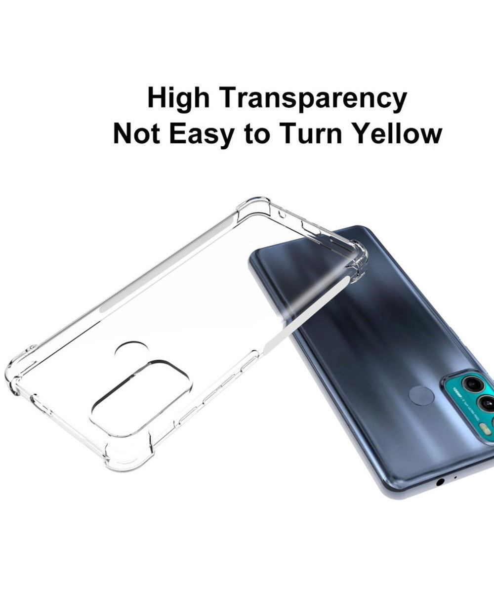 Motorola Moto G60 Hoesje Schokbestendig en Dun TPU Transparant afbeelding 2