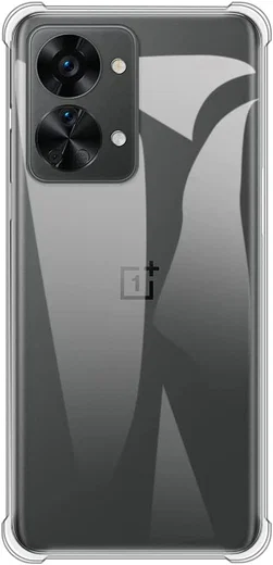 OnePlus Nord 2T Hoesje Schokbestendig en Dun TPU Transparant afbeelding 1