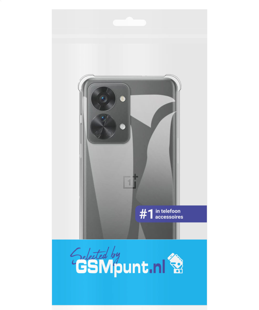 OnePlus Nord 2T Hoesje Schokbestendig en Dun TPU Transparant afbeelding 2