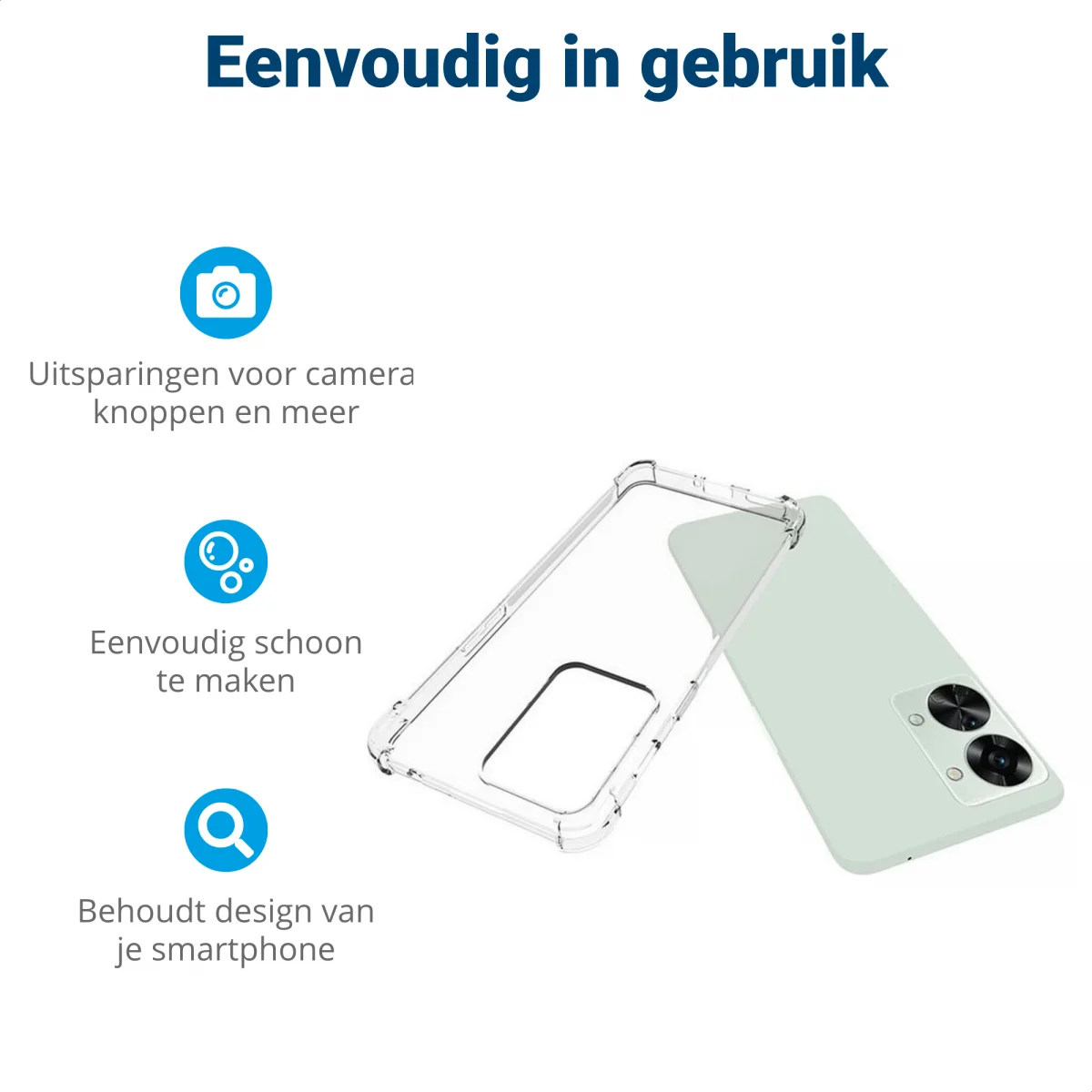 OnePlus Nord 2T Hoesje Schokbestendig en Dun TPU Transparant afbeelding 9