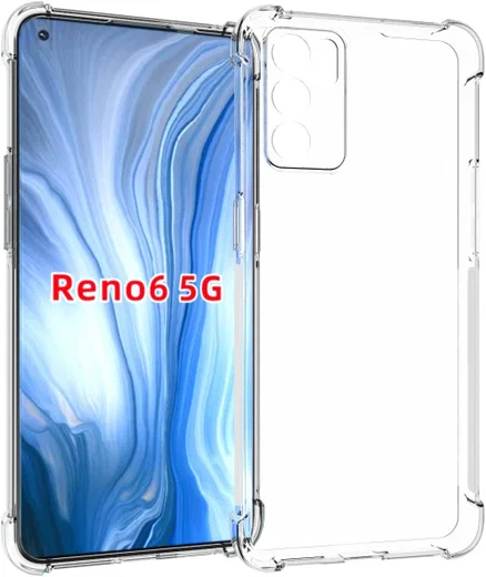 Oppo Reno 6 5G Hoesje Schokbestendig en Dun TPU Transparant afbeelding 11