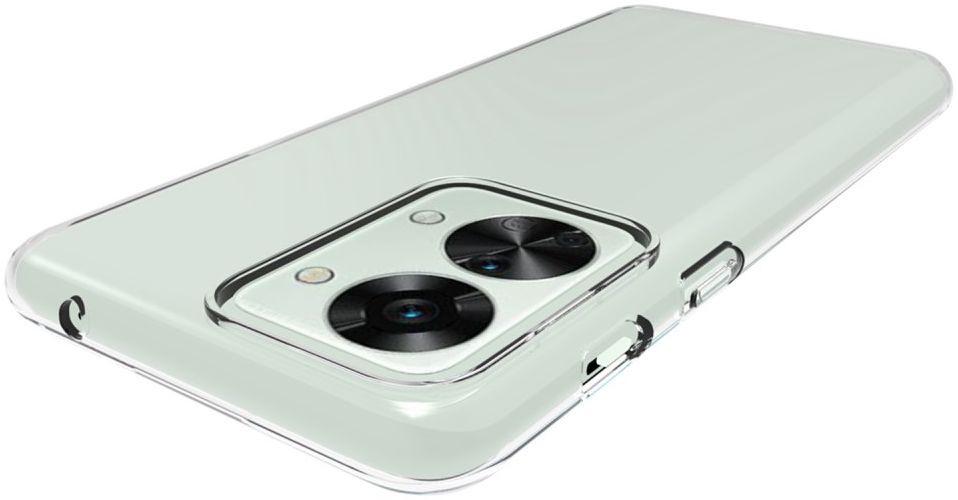 OnePlus Nord 2T Hoesje Dun TPU Back Cover Transparant afbeelding 5