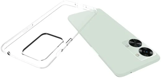 OnePlus Nord 2T Hoesje Dun TPU Back Cover Transparant afbeelding 3