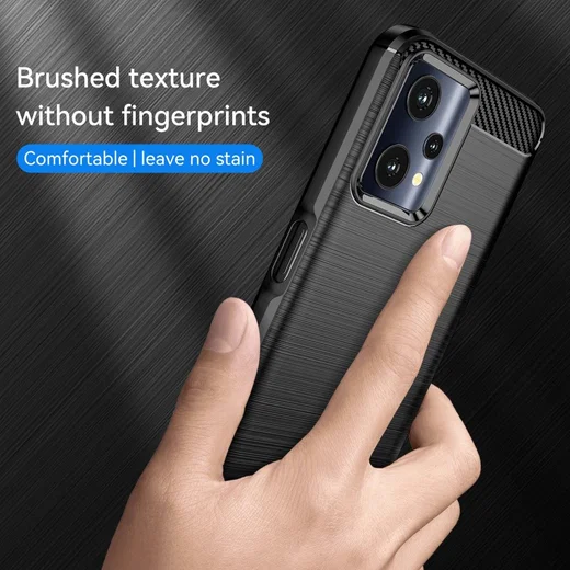 OnePlus Nord CE 2 Lite Hoesje Geborsteld TPU Back Cover Zwart afbeelding 6