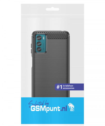 Motorola Moto G42 Hoesje Geborsteld TPU Flexibele Back Cover Zwart afbeelding 9