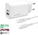4smarts VoltPlug 45W GaN USB/USB-C Snellader met USB-C Kabel 1.8M Wit afbeelding 3
